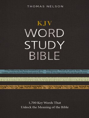 cover image of KJV, Word Study Bible, Red Letter